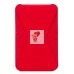 Картхолдер футляр для карт на клеевой основе (красный) - CH02