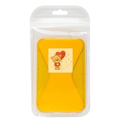 Картхолдер футляр для карт на клеевой основе (желтый) - CH02 Картхолдер футляр для карт на клеевой основе (желтый) - CH02
