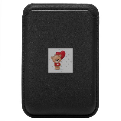 Картхолдер футляр для карт на магните (черный) - CH03