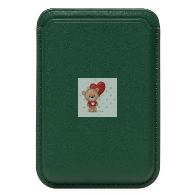 Картхолдер футляр для карт на магните (зеленый) - CH03