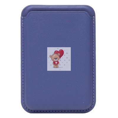 Картхолдер футляр для карт на магните (светло-фиолетовый) - CH03