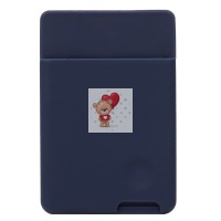 Картхолдер футляр для карт на клеевой основе (синий) - CH04 Картхолдер футляр для карт на клеевой основе (синий) - CH04