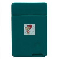 Картхолдер футляр для карт на клеевой основе (темно-зеленый) - CH04 Картхолдер футляр для карт на клеевой основе (темно-зеленый) - CH04