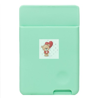 Картхолдер футляр для карт на клеевой основе (светло-зеленый) - CH04 Картхолдер футляр для карт на клеевой основе (светло-зеленый) - CH04