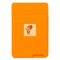 Картхолдер футляр для карт на клеевой основе (оранжевый) - CH04 Картхолдер футляр для карт на клеевой основе (оранжевый) - CH04