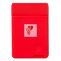 Картхолдер футляр для карт на клеевой основе (красный) - CH04 Картхолдер футляр для карт на клеевой основе (красный) - CH04