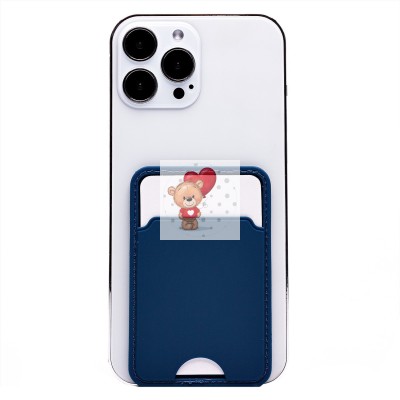 Картхолдер футляр для карт на клеевой основе (синий) - CH05 Картхолдер футляр для карт на клеевой основе (синий) - CH05