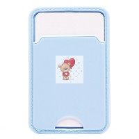 Картхолдер футляр для карт на клеевой основе (голубой) - CH05 Картхолдер футляр для карт на клеевой основе (голубой) - CH05
