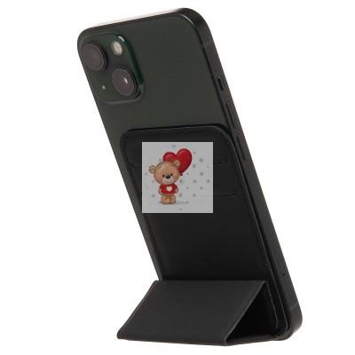 Картхолдер футляр для карт на клеевой основе (черный) - CH07 Картхолдер футляр для карт на клеевой основе (черный) - CH07