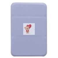 Картхолдер футляр для карт на клеевой основе (светло-фиолетовый) - CH07