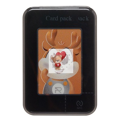 Картхолдер футляр для карт E-ink screen (черный) - CH08 SafeMag