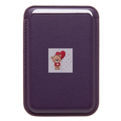 Картхолдер футляр для карт с анимацией (вишневый) - SafeMag