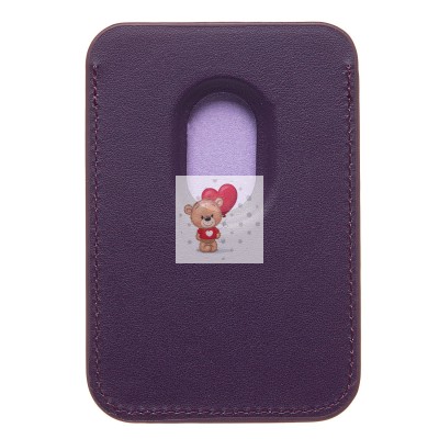 Картхолдер футляр для карт с анимацией (вишневый) - SafeMag Картхолдер футляр для карт с анимацией (вишневый) - SafeMag