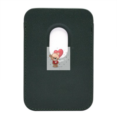 Картхолдер футляр для карт с анимацией (темно-зеленый) - SafeMag Картхолдер футляр для карт с анимацией (темно-зеленый) - SafeMag