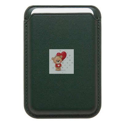 Картхолдер футляр для карт с анимацией (темно-зеленый) - SafeMag Картхолдер футляр для карт с анимацией (темно-зеленый) - SafeMag