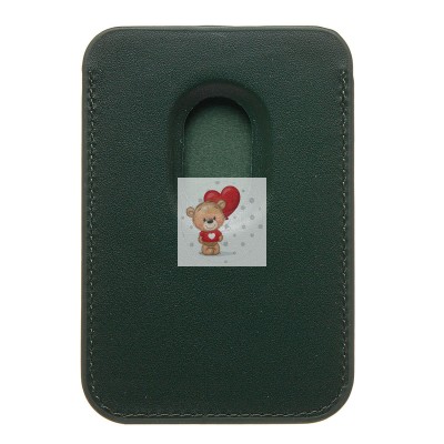 Картхолдер футляр для карт с анимацией (темно-зеленый) - SafeMag Картхолдер футляр для карт с анимацией (темно-зеленый) - SafeMag