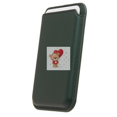 Картхолдер футляр для карт с анимацией (темно-зеленый) - SafeMag Картхолдер футляр для карт с анимацией (темно-зеленый) - SafeMag