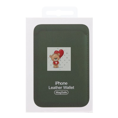 Картхолдер футляр для карт с анимацией (зеленый) - SafeMag Картхолдер футляр для карт с анимацией (зеленый) - SafeMag