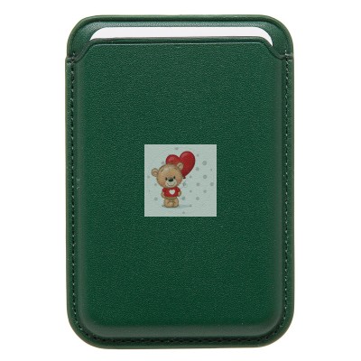 Картхолдер футляр для карт с анимацией (травяной зеленый) - SafeMag Картхолдер футляр для карт с анимацией (травяной зеленый) - SafeMag