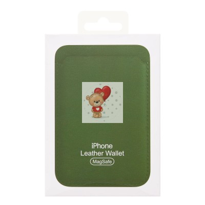 Картхолдер футляр для карт с анимацией (травяной зеленый) - SafeMag Картхолдер футляр для карт с анимацией (травяной зеленый) - SafeMag