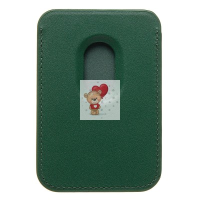 Картхолдер футляр для карт с анимацией (травяной зеленый) - SafeMag Картхолдер футляр для карт с анимацией (травяной зеленый) - SafeMag