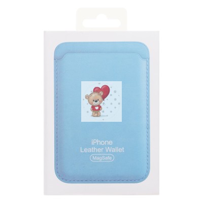 Картхолдер футляр для карт с анимацией (голубой) - SafeMag Картхолдер футляр для карт с анимацией (голубой) - SafeMag