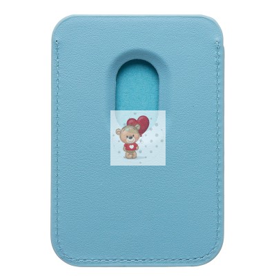Картхолдер футляр для карт с анимацией (голубой) - SafeMag Картхолдер футляр для карт с анимацией (голубой) - SafeMag