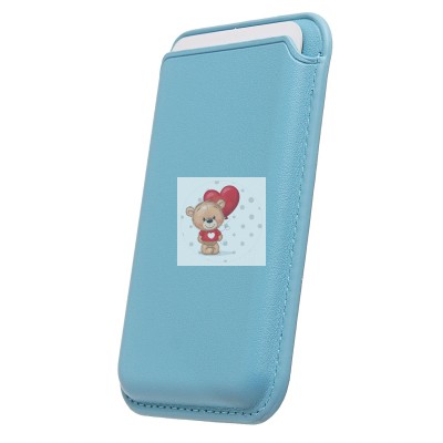 Картхолдер футляр для карт с анимацией (голубой) - SafeMag Картхолдер футляр для карт с анимацией (голубой) - SafeMag