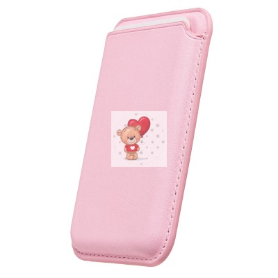 Картхолдер футляр для карт с анимацией (светло-розовый) - SafeMag Картхолдер футляр для карт с анимацией (светло-розовый) - SafeMag