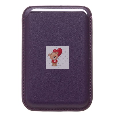 Картхолдер футляр для карт с анимацией (багровый) - SafeMag