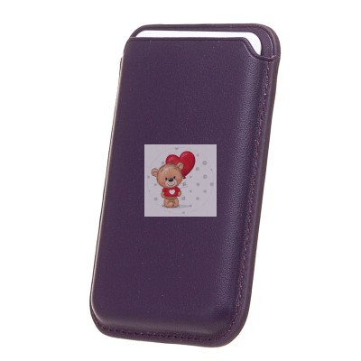 Картхолдер футляр для карт с анимацией (багровый) - SafeMag Картхолдер футляр для карт с анимацией (багровый) - SafeMag