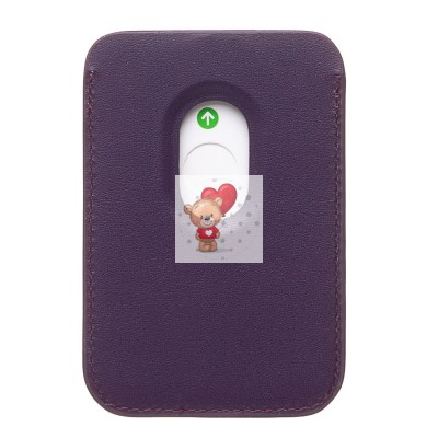 Картхолдер футляр для карт с анимацией (багровый) - SafeMag Картхолдер футляр для карт с анимацией (багровый) - SafeMag