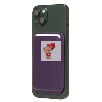 Картхолдер футляр для карт с анимацией (багровый) - SafeMag Картхолдер футляр для карт с анимацией (багровый) - SafeMag