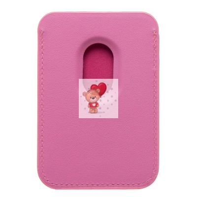 Картхолдер футляр для карт с анимацией (розовый) - SafeMag Картхолдер футляр для карт с анимацией (розовый) - SafeMag
