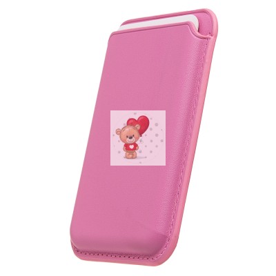 Картхолдер футляр для карт с анимацией (розовый) - SafeMag Картхолдер футляр для карт с анимацией (розовый) - SafeMag