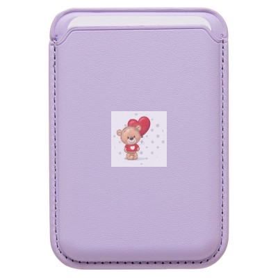 Картхолдер футляр для карт с анимацией (сиреневый) - SafeMag Картхолдер футляр для карт с анимацией (сиреневый) - SafeMag