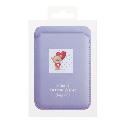 Картхолдер футляр для карт с анимацией (сиреневый) - SafeMag Картхолдер футляр для карт с анимацией (сиреневый) - SafeMag