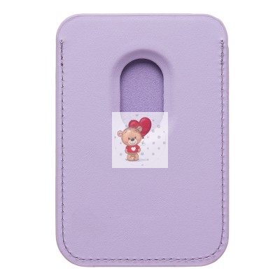 Картхолдер футляр для карт с анимацией (сиреневый) - SafeMag Картхолдер футляр для карт с анимацией (сиреневый) - SafeMag
