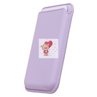 Картхолдер футляр для карт с анимацией (сиреневый) - SafeMag Картхолдер футляр для карт с анимацией (сиреневый) - SafeMag