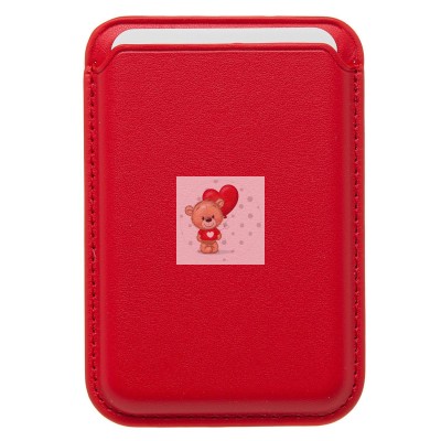 Картхолдер футляр для карт с анимацией (красный) - SafeMag Картхолдер футляр для карт с анимацией (красный) - SafeMag