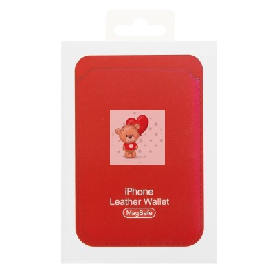 Картхолдер футляр для карт с анимацией (красный) - SafeMag Картхолдер футляр для карт с анимацией (красный) - SafeMag