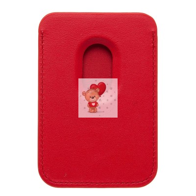 Картхолдер футляр для карт с анимацией (красный) - SafeMag Картхолдер футляр для карт с анимацией (красный) - SafeMag