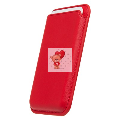 Картхолдер футляр для карт с анимацией (красный) - SafeMag Картхолдер футляр для карт с анимацией (красный) - SafeMag