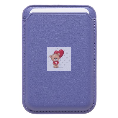 Картхолдер футляр для карт с анимацией (цвет глицинии) - SafeMag Картхолдер футляр для карт с анимацией (цвет глицинии) - SafeMag