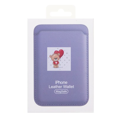 Картхолдер футляр для карт с анимацией (цвет глицинии) - SafeMag Картхолдер футляр для карт с анимацией (цвет глицинии) - SafeMag