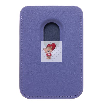 Картхолдер футляр для карт с анимацией (цвет глицинии) - SafeMag Картхолдер футляр для карт с анимацией (цвет глицинии) - SafeMag