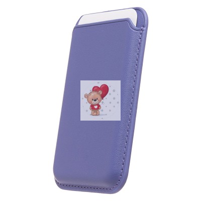 Картхолдер футляр для карт с анимацией (цвет глицинии) - SafeMag Картхолдер футляр для карт с анимацией (цвет глицинии) - SafeMag