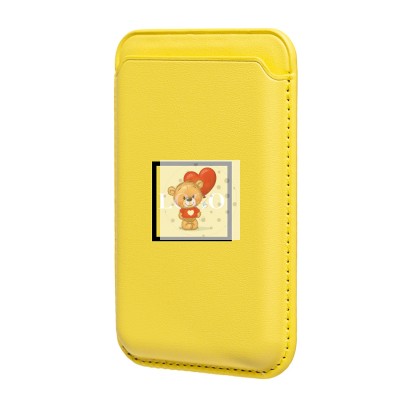 Картхолдер футляр для карт с анимацией (лимонный) ORG SafeMag Картхолдер футляр для карт с анимацией (лимонный) ORG SafeMag