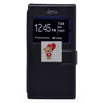 Универсальный чехол-книжка 5.5 (черный)