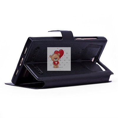 Универсальный чехол-книжка 5.5 (черный) Универсальный чехол-книжка 5.5 (черный)